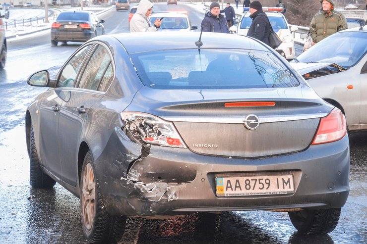 Пострадавший в ДТП автомобиль, Киев
