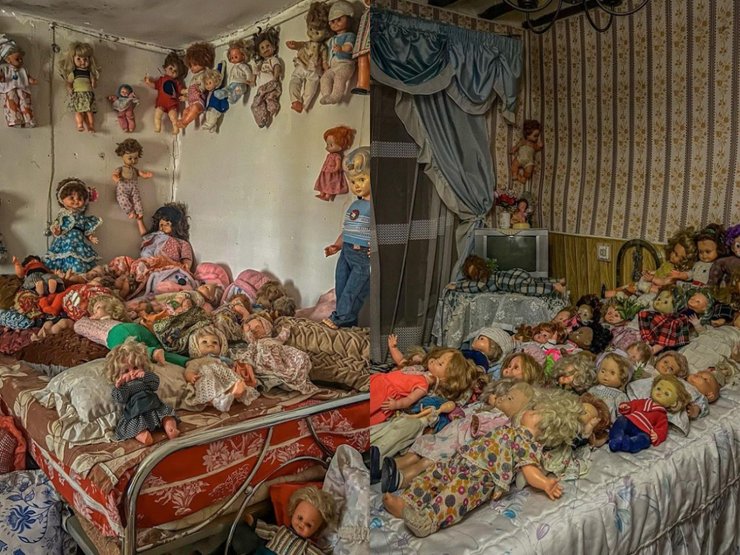 Дом с куклами, дом, куклы, игрушки, жуткое место, жуткий дом, проклятие, заброшенный дом,