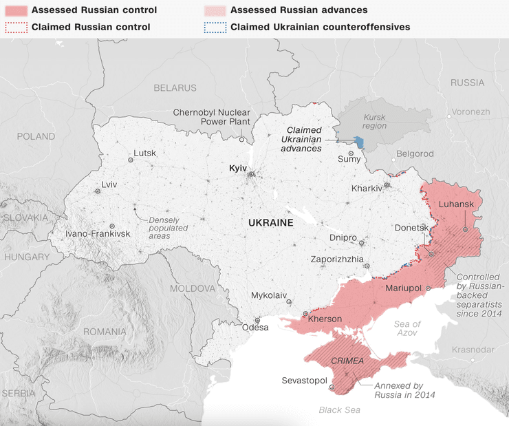 карта України, Дніпро на карті, карта бойових дій