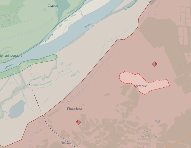 Подстепное левый берег Днепра