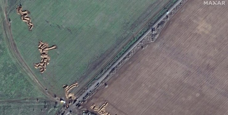 Крим, окупація, півострів, знімок, супутниковий знімок, зміцнення, окопи, контрнаступ зсу