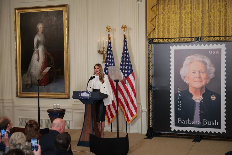 Мелания Трамп Белый дом май 2025