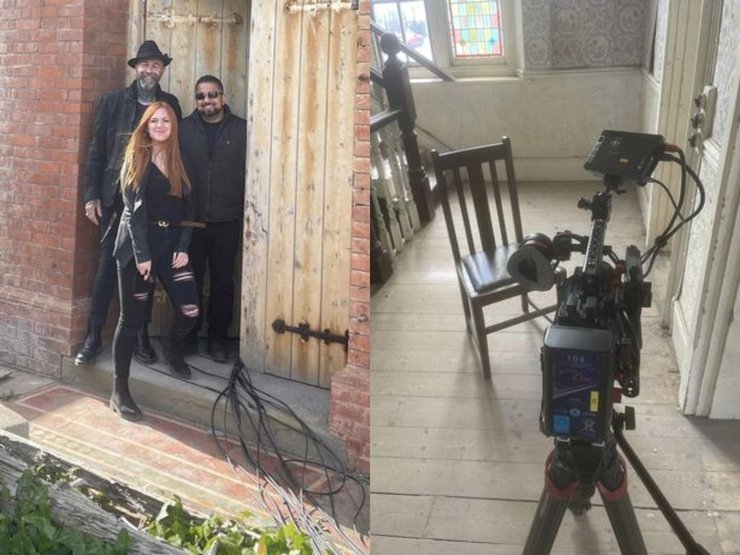 Операторы, камера, дом, шоу, люди,