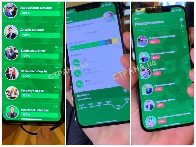 слуга народа, интерфейс, приложение, apple, фракция