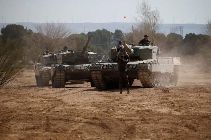 Обучение танкистов ВСУ в Испании