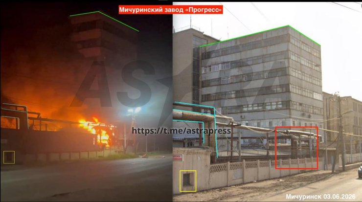 OSINT-аналіз атаки дронів на завод "Прогрес" у Мічурінську