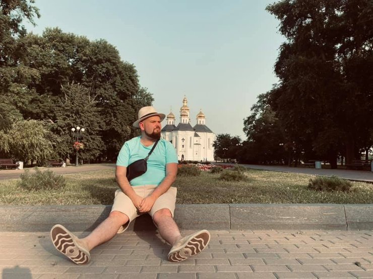 Чернігів, вид на Катерининську церкву