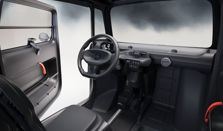 Citroen Ami Тъмен страничен салон