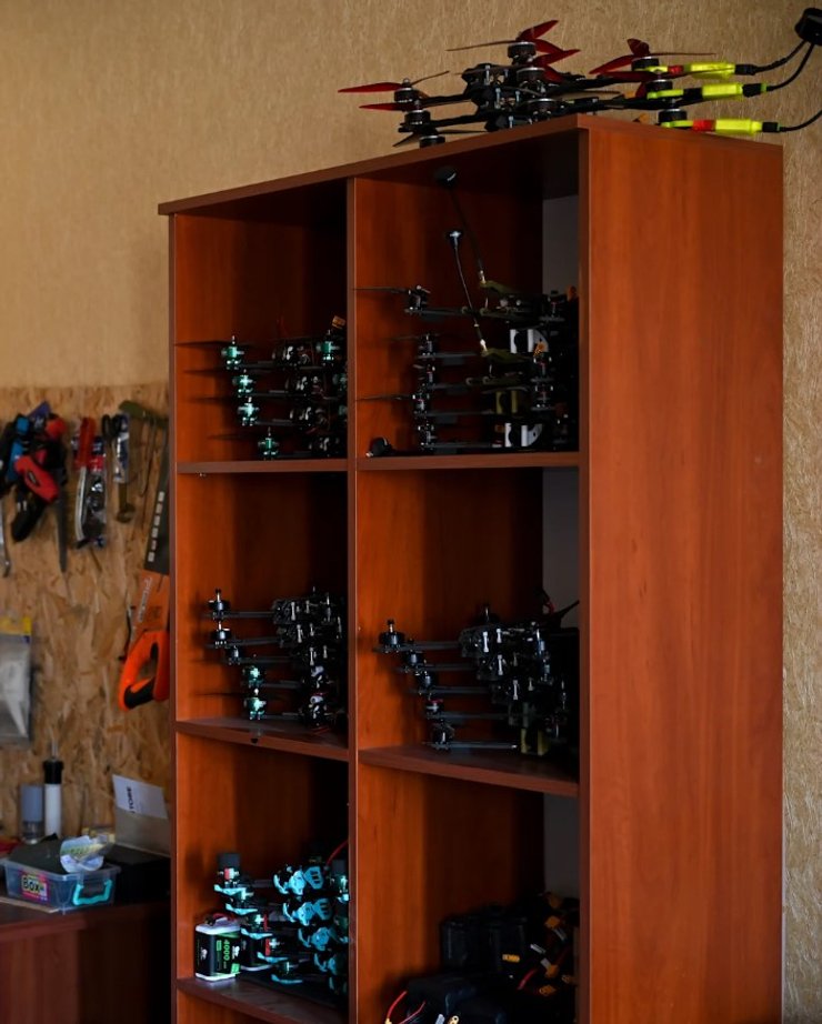 Шафа з дронами ЗСУ в Дружківці