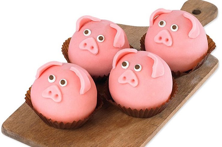 марципановые свинки, фото, Германия, новогодние традиции