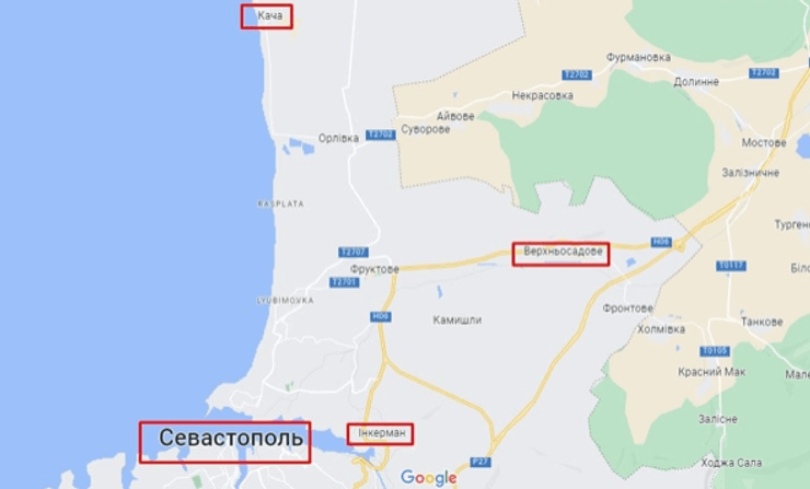 Крим, ракетна атака, Верхньосадове, штаб ЧФ РФ