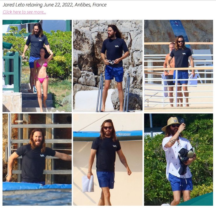 Джаред Лето, отпуск, таинственная подруга