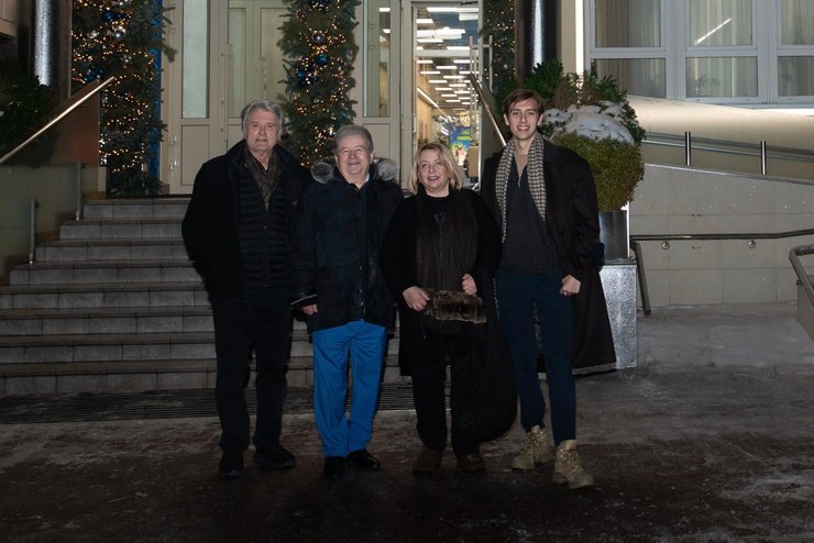 Поплавский встретился с третьим президентом Украины Виктором Ющенко, его женой Екатериной Ющенко и младшим сыном Тарасом Ющенко.