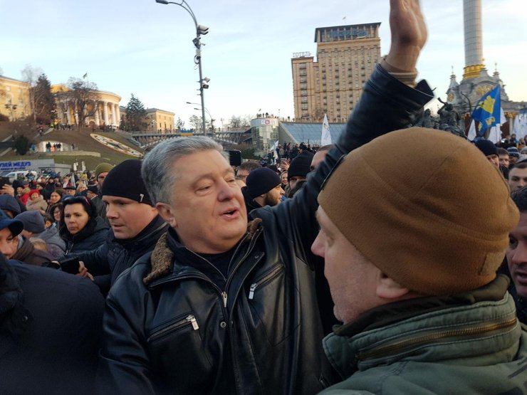 Петр Порошенко, вече на Майдане