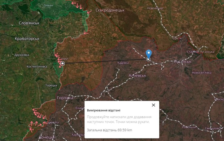 Луганщина, оккупация, ФАБ-500, ВС РФ, карта