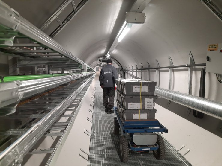 Всемирное семенохранилище, хранилище, бункер в скале, убежище, Судный деньги, семена, генофонд, на случай катастрофы, на глубине 120 метров