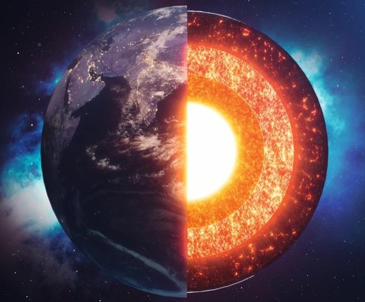 Ядро, мантия, Земля