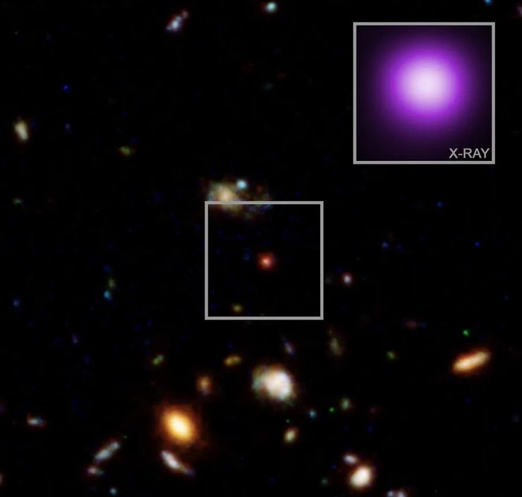 маленькі червоні крапки чорна діра