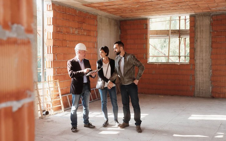 фото, квартира на этапе строительства, покупатели, менеджер по продажам