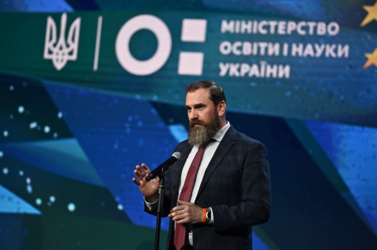 Министр образования и науки Украины Оксен Лисовой на Global Teacher Prize Ukraine 2025