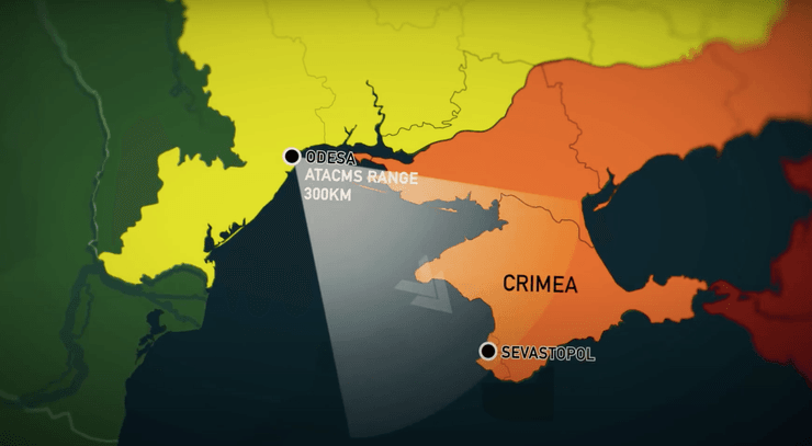 Один из вариантов применения ракет ATACMS