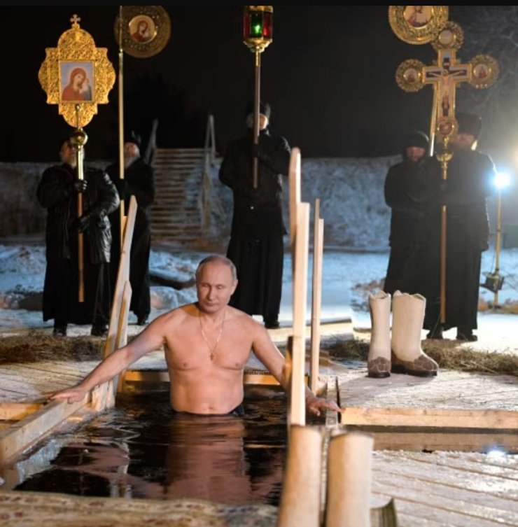 фото Путіна під час купання в ополонці