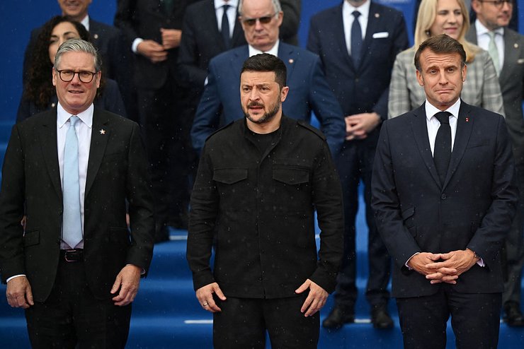 Президент України Володимир Зеленський, прем'єр-міністр Великої Британії Кір Стармер, президент Франції Еммануель Макрон, інтерв'ю Зеленського, Зеленський про підтримку європейців, підтримка України