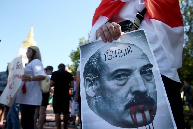лукашенко, плакат, протест