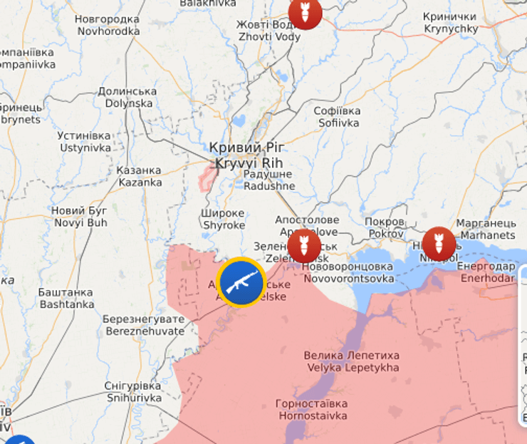 бои за кривой рог