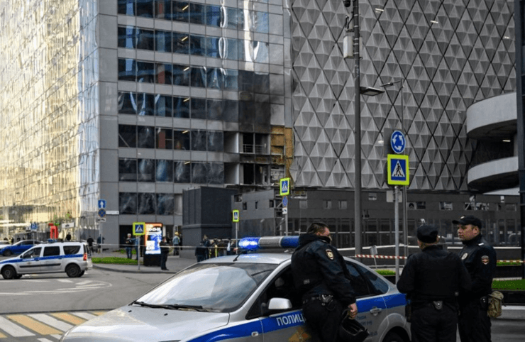 москва-сіті, удар дрона