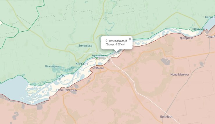 Ситуация на левобережье Херсонщины по состоянию на 9 октября 2023 года