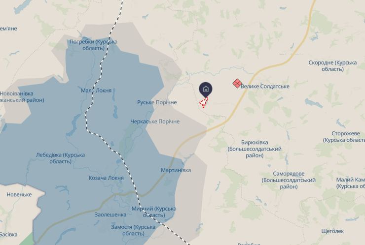 наступление ВСУ, Курская область, Курское направление, карта, Бердин