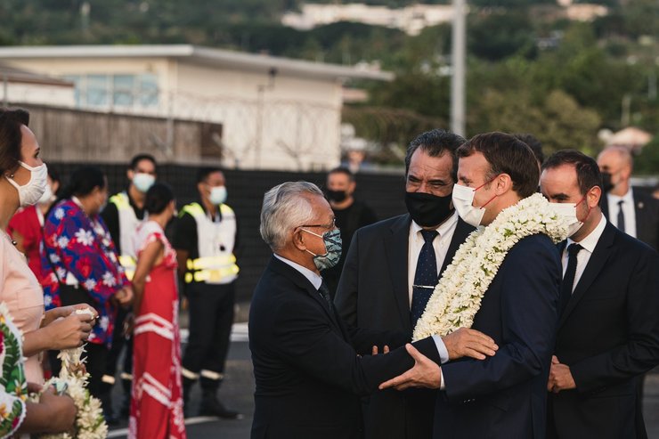 Эммануэль Макрон, Таити, французская полинезия