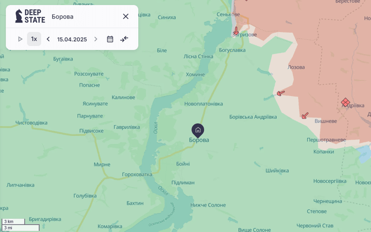 скриншот карты