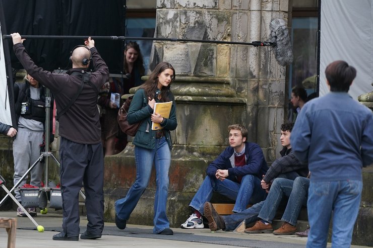 Кадр со съемок шестого сезона "Короны"