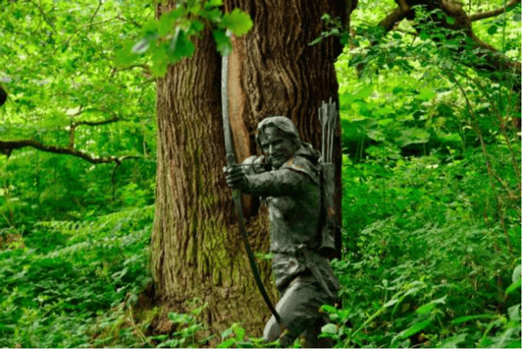 Шервудський ліс, Ноттінгемський замок, міфи, робін гуд