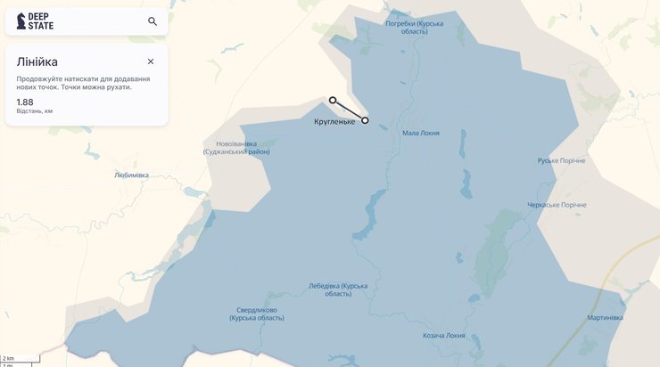 Настур РФ, Курська область, 20 грудня, карта, DeepState