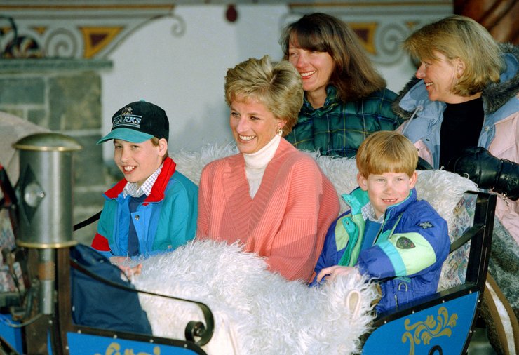 Принцеса Діана з дітьми у 1994 році