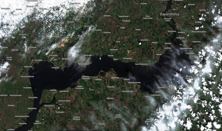 Каховське водосховище 21 травня 2023 року, фото