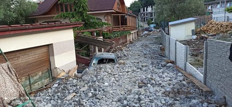 Крим, потоп, негода, селевий потік, будівельне сміття, каміння, повінь, селище Василівка