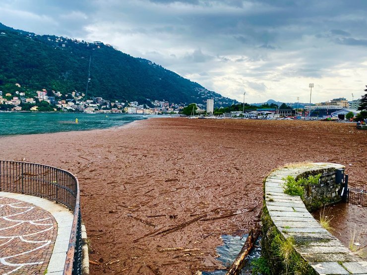 Джордж Клуни, лальо, наводнение, озеро комо