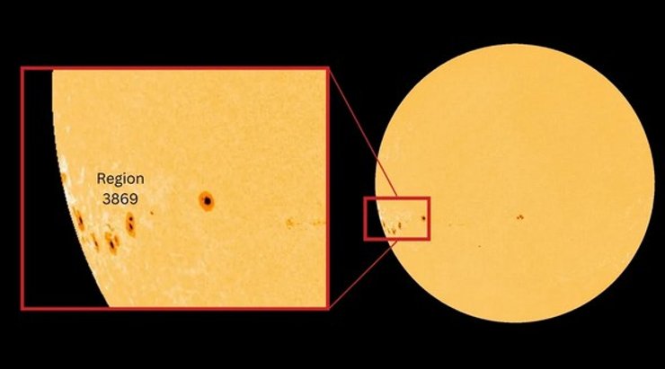Солнце солнечные пятна
