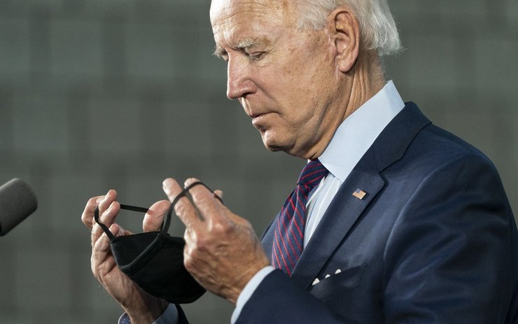 фото, Джо Байден, маска, коронавирус, выборы в США, президент