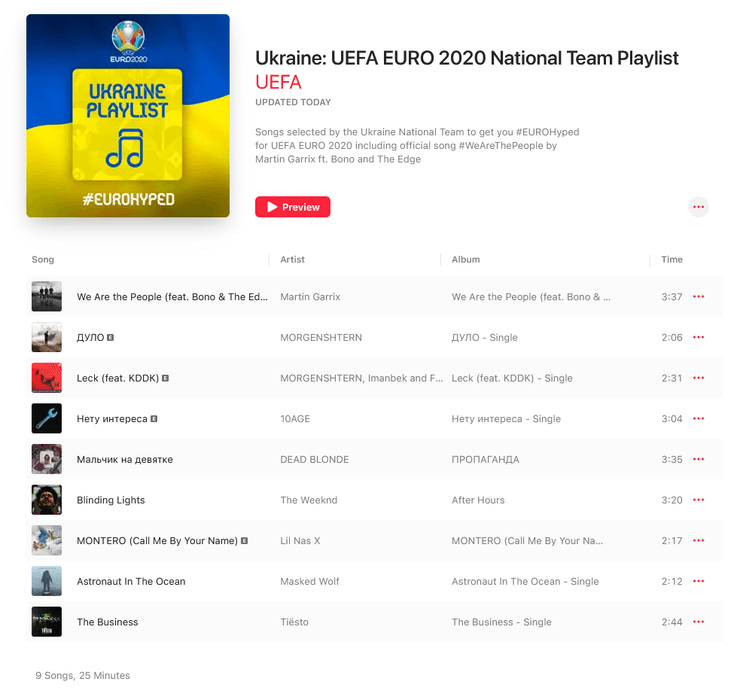 Плейлист в Apple Music