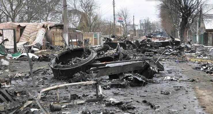 техника ВС РФ в Буче