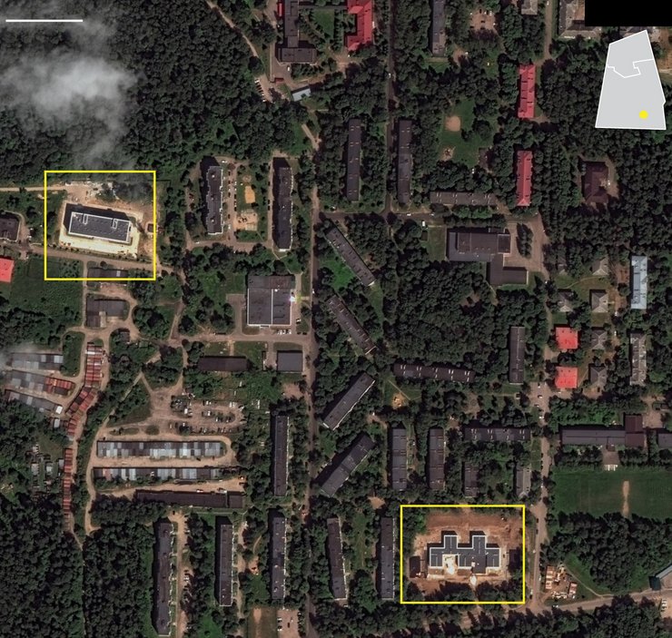 секретная лаборатория, новые здания, Сергиев Посаде-6, спутниковый снимок