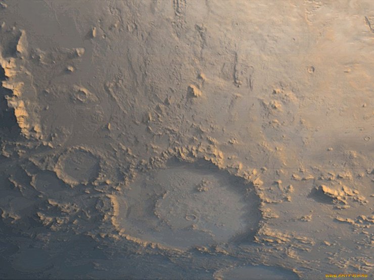 Марс, кратери