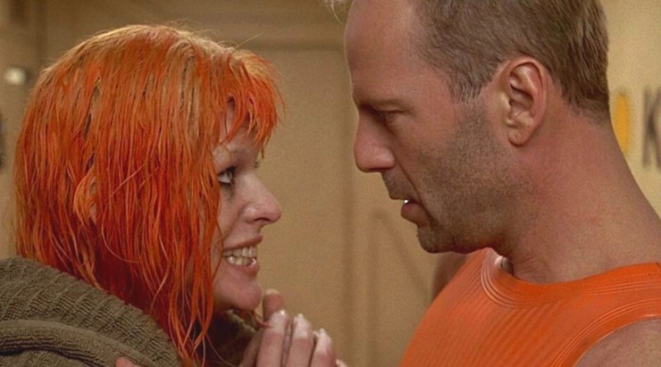 Мила Йовович, Брюс Уиллис, пятый элемент, лилу, люк бессон