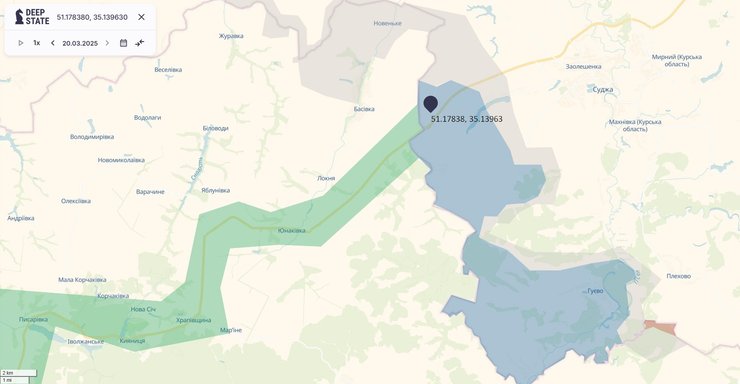 Вибух на ГВС Суджа, ГВС Сулжа удар, ГВС Суджа 22 березня, ГВС Суджа карта