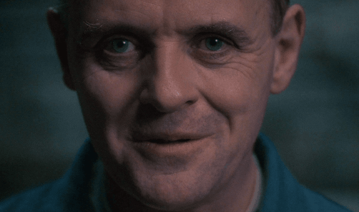 Энтони Хопкинс в фильме "Молчание ягнят"